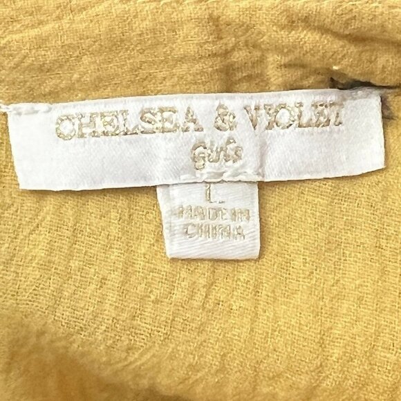 Chelsea & Violet Girls Size Large Yellow Boho Tunic Dress - Picture 4 of 4